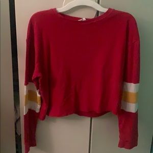 Red Crop top